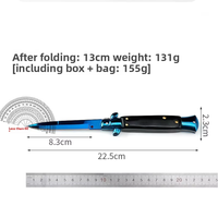 Couteau de poche en acier inoxydable de haute qualité en gros, outil de camping multifonctionnel pour l'extérieur, couteau pliant AKC de 9 pouces, OEM DIY