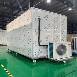 Frozen cold room camara frigorifica price freezer-room walking cooler and freezer with glass sliding hinged double swing door