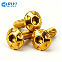 Vis à tête hexagonale boutonnée en acier inoxydable 201 titane doré sur mesure M5 M6 pour disque de frein, fourniture directe usine OEM ODM