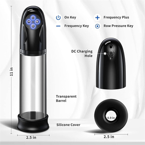 Bomba de Vacío Eléctrica de Silicona ABS para Pene, 5 Niveles de Succión, Masturbador Masculino, Bomba de Alargamiento de Pene, Marca Wellwanted AS-ZBQ66, Entrenador Sexual - Product Image 6