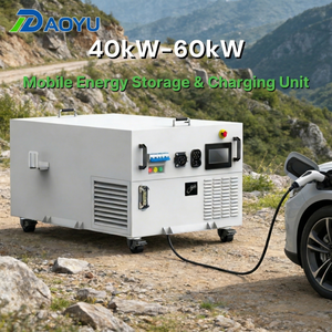 Chargeur mobile DC tout-en-un Daoyu 50 kWh pour véhicules électriques, station de charge d'urgence portable, CCS1/CCS2/GBT, batterie ESS, sans réseau requis, OCPP - Product Image 1