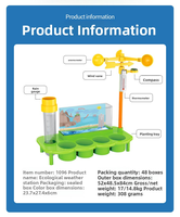 Kit scientifique de station météo pour enfants, expérience de culture de plantes STEM, jouet éducatif, apprentissage de l'écologie et du climat, cadeau nature, vente en gros
