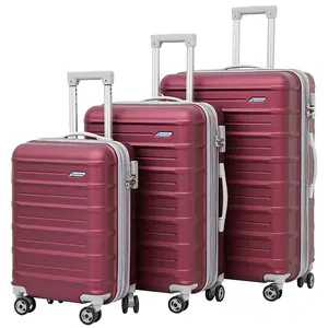 Du Lịch VaLi đặt xe đẩy du lịch Xe đẩy Túi hành lý Bộ 3 Mảnh ABS công suất lớn hành lý cho nam giới và phụ nữ