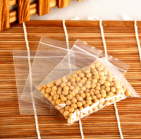Sacs en mylar pour biscuits à emballage flexible, sac ziplock en PE, sacs en poly transparents avec fermeture à glissière