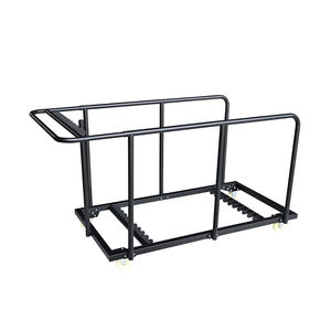 Ai-Cathlon Runder Klapptisch-Trolley, Runder Bankett-Tisch mit Stahlrahmen, Tisch-Rollwagen - Product Image 4