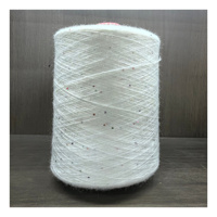 Fil à tricoter de luxe en viscose mélangée, paillettes, nylon, PBT, filé à cœur, fil argenté, haute élasticité, teinture métallique, de Jinzhou, Chine