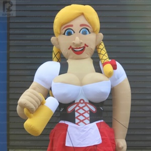 <span class=keywords><strong>Muñeca</strong></span> <span class=keywords><strong>inflable</strong></span> gigante personalizada de 5 m con luces LED, modelo de publicidad de chica de la cerveza holandesa Sarah, camarera bávara, mascota para fiestas/eventos - Product Image 2