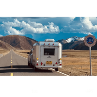 Mini-caravane compacte moderne en aluminium - Camping-car léger avec une liberté maximale - Travel Box