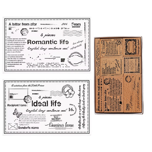 Ensemble de timbres en bois de lettres anglaises personnalisées de qualité supérieure pour l'école et l'artisanat de bricolage Fournitures de <span class=keywords><strong>scrapbooking</strong></span> personnalisables - Product Image 1