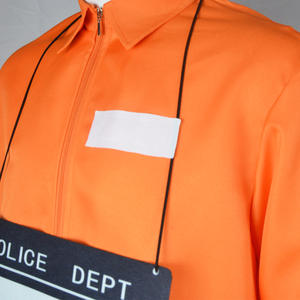 Costume de cosplay de prisonnier masculin, combinaison à manches longues, body, détenu orange, uniforme de fête pour adultes, déguisement de carnaval, tenue d'Halloween - Product Image 5