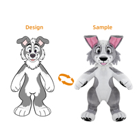 Peluche personnalisée en fourrure longue et douce de qualité supérieure, jouet artisanal en fourrure d'animal sauvage, étiquette personnalisée pour la vente en ligne