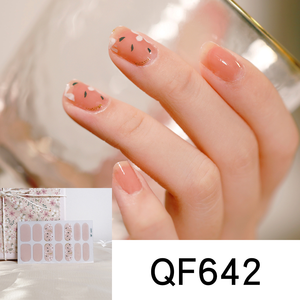 Nouveauté : Autocollants pour ongles en gel, vente chaude sur <span class=keywords><strong>FB</strong></span> et Instagram, vente en gros, usine OEM/ODM, autocollants pour nail art en gel, wraps pour ongles - Product Image 2