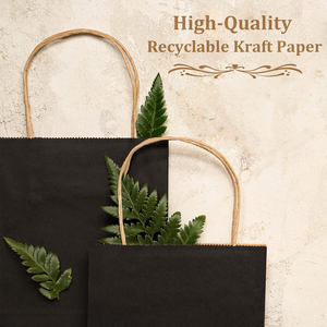 <span class=keywords><strong>Bolsas</strong></span> <span class=keywords><strong>de</strong></span> <span class=keywords><strong>Papel</strong></span> <span class=keywords><strong>Kraft</strong></span> Negras Lisas con Logotipo Impreso Personalizado al por Mayor, <span class=keywords><strong>Bolsas</strong></span> <span class=keywords><strong>de</strong></span> <span class=keywords><strong>Papel</strong></span> para Compras con Logotipo <span class=keywords><strong>de</strong></span> Marca Privada Reciclables para Envasado <span class=keywords><strong>de</strong></span> Alimentos - Product Image 4