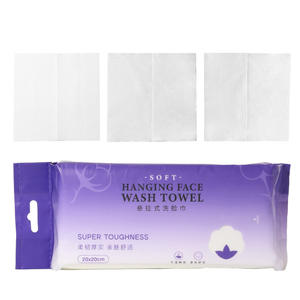 Serviette de toilette suspendue Lmltop 20x20cm, super résistante, en fibre de coton douce, jetable, pour la beauté - Product Image 3