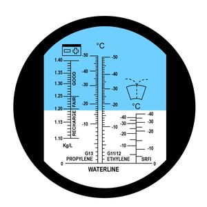 เครื่องวัดหักเหแสงดิจิตอลสำหรับยานยนต์แบบมืออาชีพ 5-in-1 รุ่น Rea-503catc สำหรับน้ำยาหล่อเย็น น้ำยาแบตเตอรี่ น้ำยาป้องกันการแข็งตัว น้ำยาล้างกระจก ระบบ ATC 10-30 องศาเซลเซียส - Product Image 4