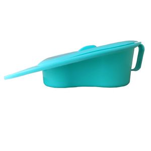 Bassin de lit en plastique avec couvercle pour adultes et personnes âgées, 0,35 kg, usage médical - Product Image 1