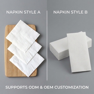 Serviettes en papier jetables en pâte de bois vierge, épaisses, gaufrées, sans peluches, de qualité alimentaire, pour restaurant et maison - Product Image 5