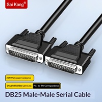 Cable de Extensión Personalizado de Cobre Puro DB25, Cable de Transferencia de Datos de 25 Pines Macho a Hembra para Impresora de Computadora
