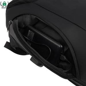 Вместительный унисекс-рюкзак для ноутбука с открытым верхом, нейлоновый, водонепроницаемый, для деловых поездок и повседневного использования - Product Image 5