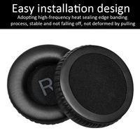 Oreillettes de remplacement en cuir protéiné avec mousse à mémoire d'isolation acoustique AKG K845 K845BT K545 K540 K275 K267 K245 K182 K167