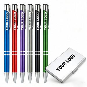 Wholesale Ball Business Gift Aluminum Alloy Ballpoint <b>Pens</b> High Quality Ballpen With Logo Custom Promotional Gifts - Product Image 1