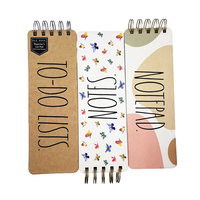 Bloc-notes promotionnel personnalisé Kawaii à spirale avec couverture en papier pour planificateur hebdomadaire/quotidien, taille et couleur personnalisées