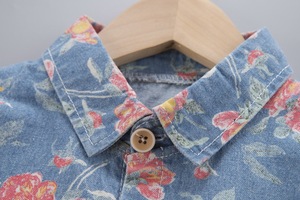 Venta al por mayor Mercado de ropa Bebé Algodón Patrón básico Camiseta Abrigo estampado completo Lino <span class=keywords><strong>Brunet</strong></span> Pantalones de China - Product Image 3