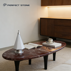 Lastra di <span class=keywords><strong>Marmo</strong></span> <span class=keywords><strong>Rosso</strong></span>, Lastre di Pietra Rossa per Piano <span class=keywords><strong>Tavolo</strong></span> da Pranzo o da Caffè - Product Image 1