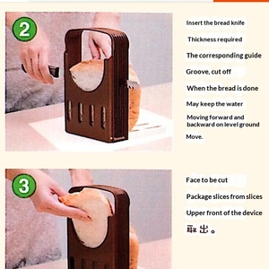 <b>Bread</b> <b>Cutter</b> <b>Bread</b> <b>Cutters</b> <b>Bread</b>/Toast <b>Cutter</b> Mold Kitchen Sandwich Slicing Foldable Tools with 4 Thickness Toast <b>Cutter</b> - Product Image 6