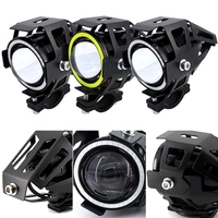 Système d'éclairage de moto LED U7 transformateurs projecteurs colorés œil de démon 12V 3200LM 6500K 10W phares U7