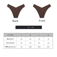 Slips taille basse à dos en T, string en forme de V, bikini demi-fesses, strings pour femmes