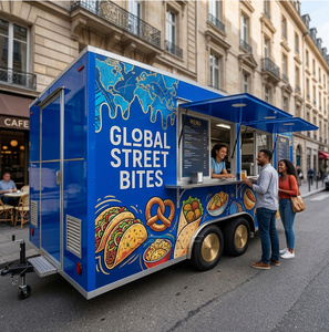 Portable Crepe Premium Ice Cream Food Truck CE Certified <b>Concession</b> <b>Trailer</b> - Product Image 3