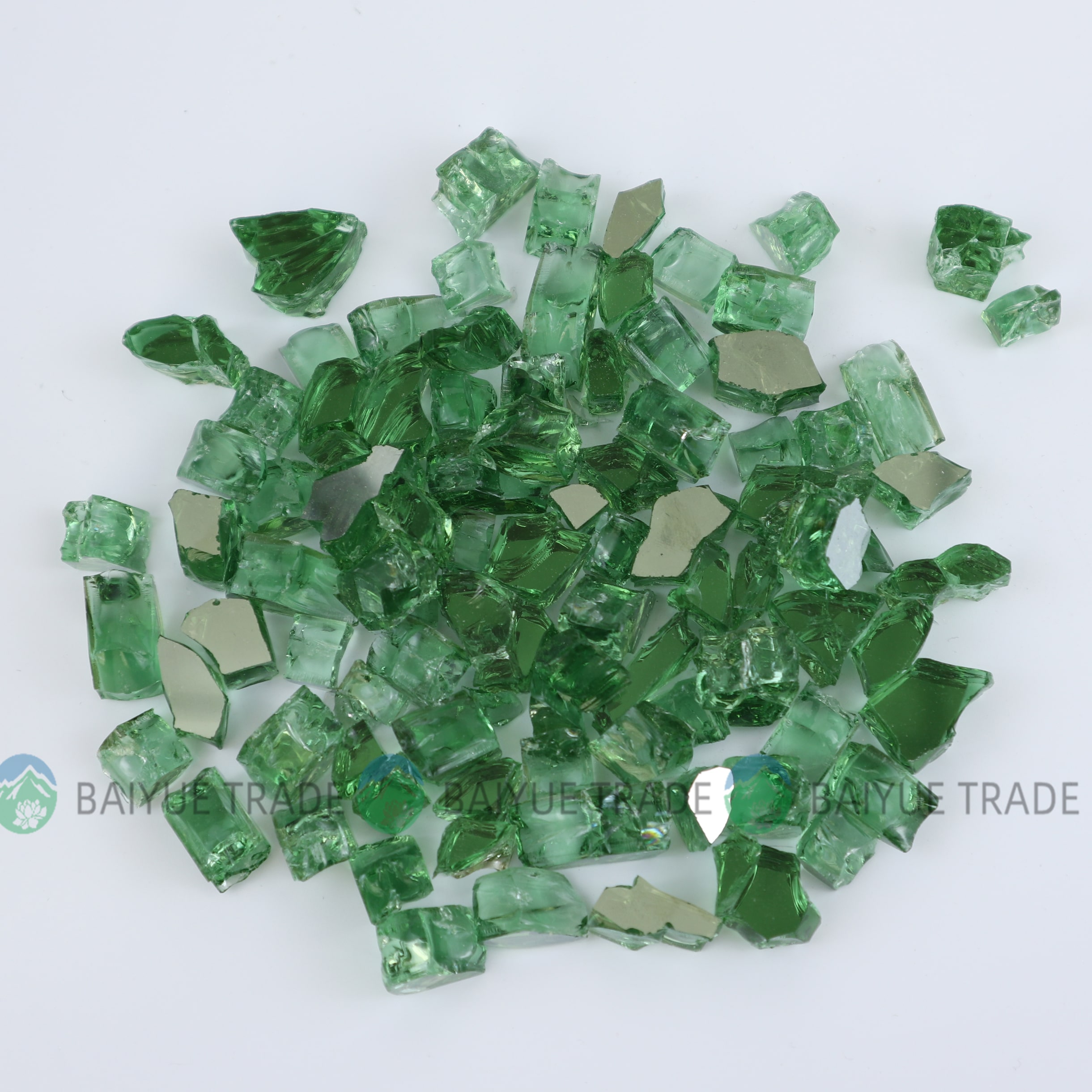 Verre réfléchissant vert pour foyer