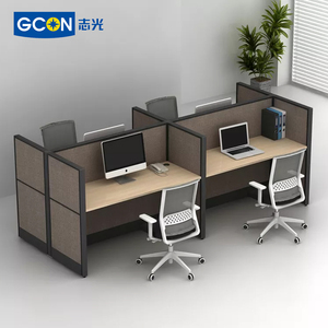 Mesa divisoria para oficina, mueble de escritorio para centro de llamadas, con vidrio texturizado transparente - Product Image 2