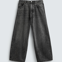 Vente en gros de jeans tendance personnalisés avec logo, style baggy homme, haute qualité, Y2K, taille haute, pantalon baggy rétro pour hommes