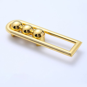 Poignées de <span class=keywords><strong>porte</strong></span> en alliage de zinc, poignées de tirage pour armoire à chaussures, penderie, placard, barres géométriques creuses, ensemble de leviers finis - Product Image 2