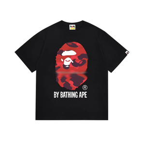 Camiseta de Diseñador de Moda de Alta Calidad al por Mayor, Estilo Nuevo, Camiseta Bapees Estampada Holgada para Hombre, Camiseta Deportiva Informal - Product Image 5
