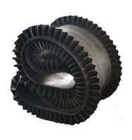 Crampons pour bande transporteuse à parois ondulées, transport vertical à 90°, haute charge, gain de place, résistant à la chaleur, résistant à l'huile, pour l'alimentation