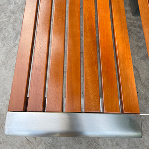 Best Verkopende Waterdichte Hotel Park Bankje Met Nieuwe Open Lucht Design Tuin Houten Tuinzitjes Picknickbank Stoel Set - Product Image 5