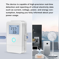 Medidor de Electricidad Inteligente WiFi Tuya, 1-3 Transformadores de Corriente, Monofásico, Interruptor de 16A, Pantalla LCD, Control por Aplicación, Medición Programada
