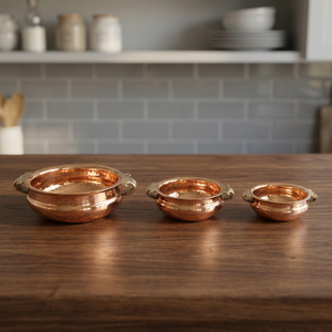 ชุดจานทองแดง 3 ชิ้น - Product Image 1