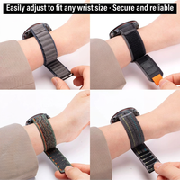 Bracelet de montre en nylon tressé alpin 22 mm à libération rapide pour Garmin Forerunner 970 265 255, sangle extensible pour homme