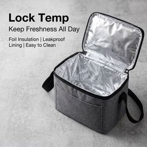 Wholesale Portable Insulated Lunch <b>Bag</b> Large Capacity Thermal Box <b>Bag</b> Waterproof Oxford Fabric for Office Picnic School - Product Image 5