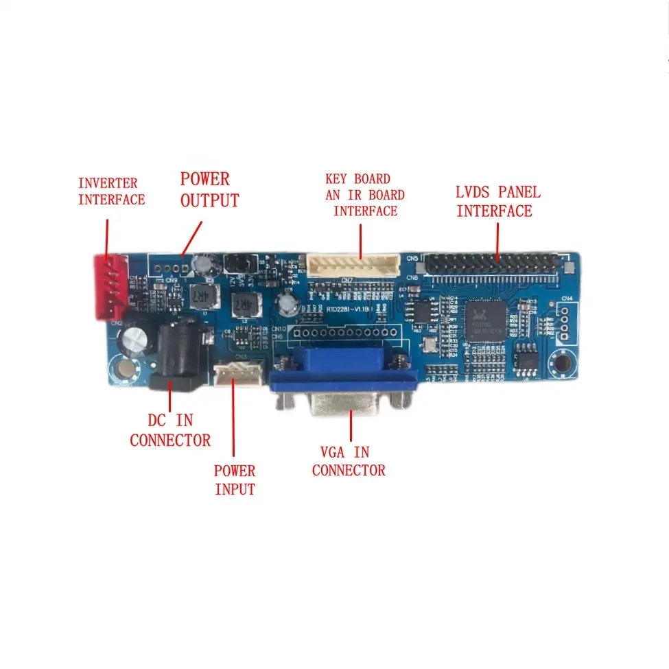 Source Factory Raspberry Pi-Treiber platine direkt mit dem Computer verbunden Android Motherboard-kompatible Monitor-Treiber platine