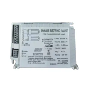 dimmable electronic ballast for Fluorescent 2x42w U Lamp power factor 0.98pf EMC protection high quality