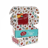 Boîte d'expédition en carton ondulé personnalisée, emballage de kit d'abonnement beauté de marque, marketing des influenceurs, boîte cadeau pour les médias sociaux