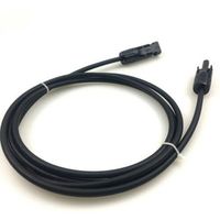 Negro + rojo 1500V PV Cable 2.5MM2 4MM2 6MM2 10MM2 Solar PV1F Solar Dc Cable 6mm para sistema de energía solar