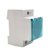 Marca IGERCN, IG-303SR, Enchufe de Pared Modular Industrial para Riel DIN, Enchufe Europeo, IP22, 250V, 16A, 1 Salida, Material de PC