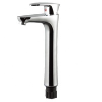 Mitigeur de robinet de lavabo simple moderne Mitigeur d'eau chaude et froide Cartouche en céramique Robinet de lavabo en laiton en plastique Robinets d'évier de lavabo de cuisine