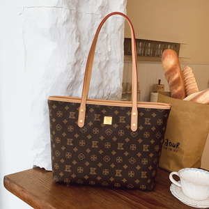 Bolso Tote de PU de Gran Capacidad, Moderno, con Cierre de Cremallera, Diseño Portátil, Patrones Geométricos, Modelo 190 - Product Image 4